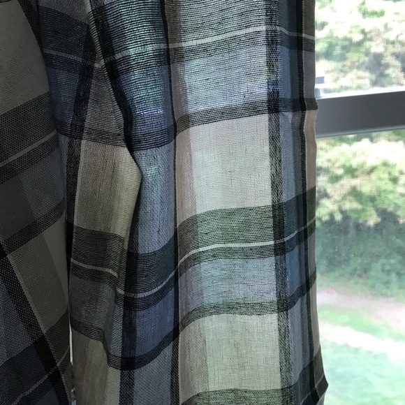 plaid cotton curtains nwot - Picture 5 of 8